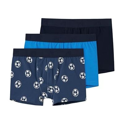 NAME IT pojkar Nkmboxer 3p Dark Denim Football Noos Boxershorts NAME IT pojkar Nkmboxer 3p Dark Denim Football Noos Boxershorts