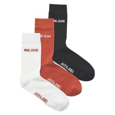 JACK & JONES Herr Jacbasel Solid Socks 3-pack (förpackning med 3), Marshmallow, one size JACK & JONES Herr Jacbasel Solid Socks 3-pack (förpackning med 3), Marshmallow, one size