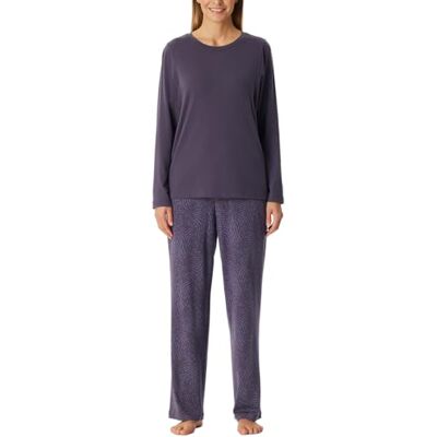 Schiesser Dampyjamas lång loungewearselected premium warm pyjamas-set, Indigo_181989, 38 Schiesser Dampyjamas lång loungewearselected premium warm pyjamas-set, Indigo_181989, 38