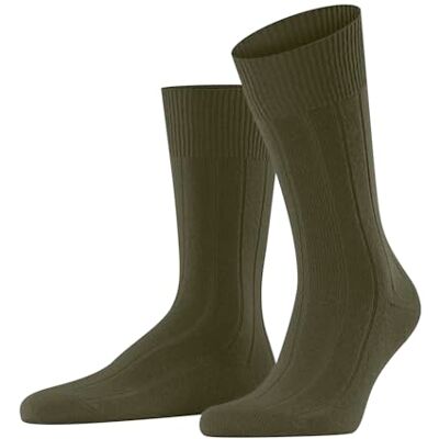 FALKE herr Strumpor Lhasa Rib M So ull kashmir enfärgat 1 par, Grön Artichoke 7436, 39-42 FALKE herr Strumpor Lhasa Rib M So ull kashmir enfärgat 1 par, Grön Artichoke 7436, 39-42