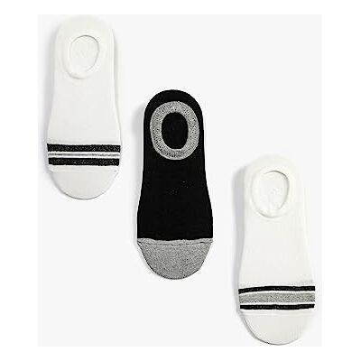 Koton män randiga 3-pack sneakerstrumpor set, Flerfärgad (blandning), One Size Koton män randiga 3-pack sneakerstrumpor set, Flerfärgad (blandning), One Size