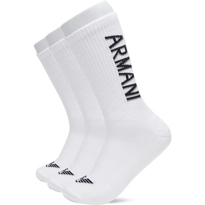 Giorgio Armani 3-pack korta strumpor (förpackning med 3), Svart sammet, one size Giorgio Armani 3-pack korta strumpor (förpackning med 3), Svart sammet, one size