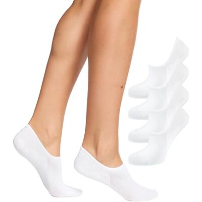 Nur Die Endast 4-pack bambusneakers, strumpor, strumpor, osynliga i skon med halkskyddssilikon och elastan, mjuka bambu, kvinnor Nur Die Endast 4-pack bambusneakers, strumpor, strumpor, osynliga i skon med halkskyddssilikon och elastan, mjuka bambu, kvinnor