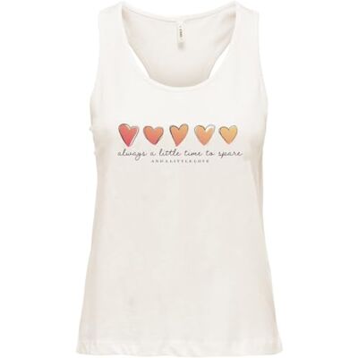 ONLY Onlhenny Life Reg S/L Tank Top Box JRS, GRÅ, M ONLY Onlhenny Life Reg S/L Tank Top Box JRS, GRÅ, M