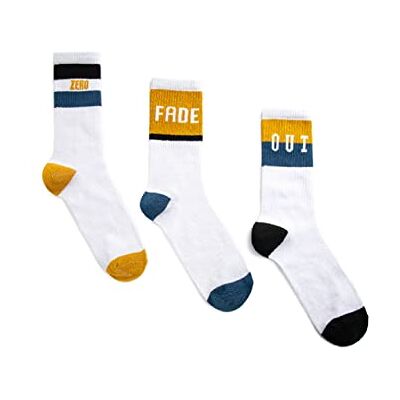 Koton Herr 3 set Bedruckte Socken mit Schriftzug strumpor, grå (040), en storlek, grau (040) Koton Herr 3 set Bedruckte Socken mit Schriftzug strumpor, grå (040), en storlek, grau (040)