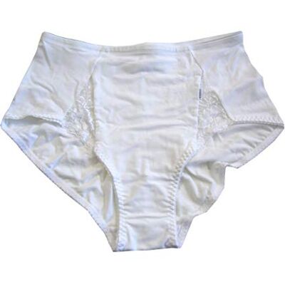 Lovable Maxitrosor i stretch bomull med spets härlig dam, Vit, 3XL Lovable Maxitrosor i stretch bomull med spets härlig dam, Vit, 3XL