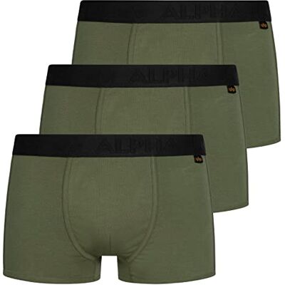 Alpha Industries AI Tape Kalsonger 3-pack för män Dark Green Alpha Industries AI Tape Kalsonger 3-pack för män Dark Green