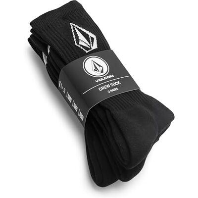 Volcom Full Stone 3-pack strumpor svart Volcom Full Stone 3-pack strumpor svart