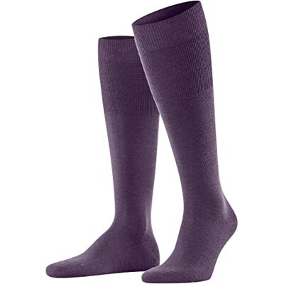 FALKE herr Knästrumpor Airport M Kh ull bomull lång enfärgat 1 par, Blå Wine Berry 8860, 45-46 FALKE herr Knästrumpor Airport M Kh ull bomull lång enfärgat 1 par, Blå Wine Berry 8860, 45-46
