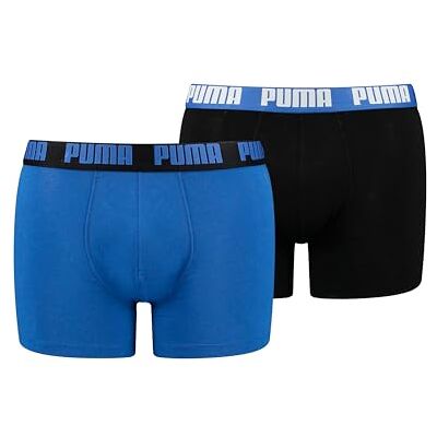 PUMA Boxershorts för män, blå, S (2-pack), blå, S PUMA Boxershorts för män, blå, S (2-pack), blå, S
