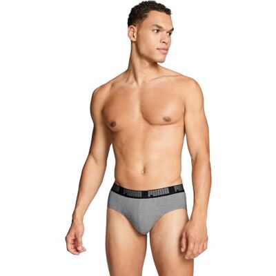 PUMA Herr Unisex Män Daglig Mellangrå Melange/Svart Bodywear Kort Storlek L PUMA Herr Unisex Män Daglig Mellangrå Melange/Svart Bodywear Kort Storlek L