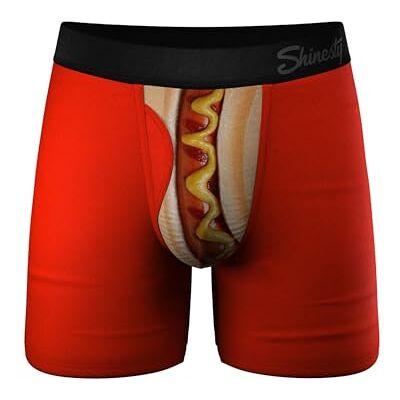 Shinesty Hammock Support Pouch Underwear For Men Mens Underwear Boxer Briefs with Fly US Large Hot Dog Shinesty Hammock Support Pouch Underwear For Men Mens Underwear Boxer Briefs with Fly US Large Hot Dog