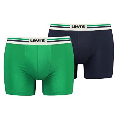 Levi's Levis Mäns Placed Sportwear Logo Boxer, Grön/Marinblå, S, Grön/marinblå, S Levi's Levis Mäns Placed Sportwear Logo Boxer, Grön/Marinblå, S, Grön/marinblå, S