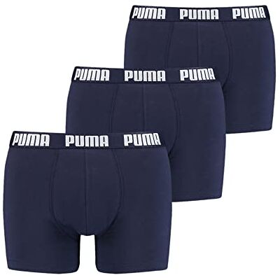 PUMA Boxershorts för män, marinblå, S (3-pack), 002 – marinblå, S PUMA Boxershorts för män, marinblå, S (3-pack), 002 – marinblå, S