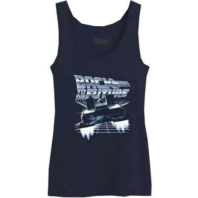 Retour vers le Futur Tank top dam, Marin, XL Retour vers le Futur Tank top dam, Marin, XL