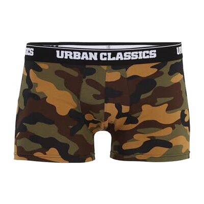 Urban Classics Men 2-pack camo boxershorts, herrkalsonger, finns i många olika färger, storlekar S – 5XL, Woodcamo + Darkcamo, 4XL Urban Classics Men 2-pack camo boxershorts, herrkalsonger, finns i många olika färger, storlekar S – 5XL, Woodcamo + Darkcamo, 4XL