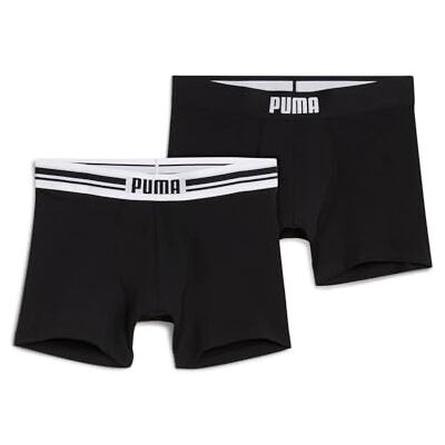PUMA Everyday Placed Logo Boxer 2 Enheter L, Svart/Svart, L PUMA Everyday Placed Logo Boxer 2 Enheter L, Svart/Svart, L