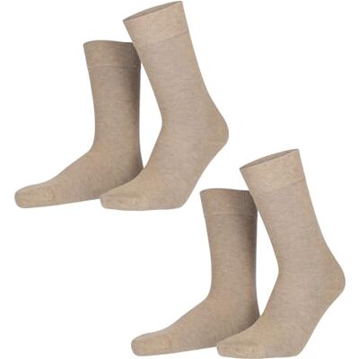 Hudson herrstrumpor (2-pack), Beige, 43-46 EU Hudson herrstrumpor (2-pack), Beige, 43-46 EU