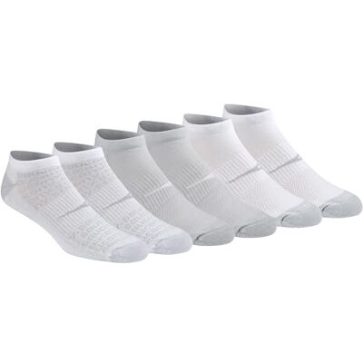 Saucony Rundry Mesh Ventilerande Comfort Fit Performance No-Show strumpor, finns i M-XXL (6, 12, 18 par), Vit Repreve (6 par), Large Saucony Rundry Mesh Ventilerande Comfort Fit Performance No-Show strumpor, finns i M-XXL (6, 12, 18 par), Vit Repreve (6 par), Large
