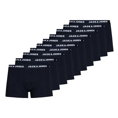 JACK & JONES boxershorts för män (10-pack), Mörkblå, S JACK & JONES boxershorts för män (10-pack), Mörkblå, S
