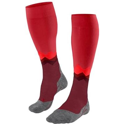 FALKE herr Vandringsstrumpor TK2 Explore Long M Kh ull funktionsmaterial tjock anti-blåsor 1 par, Röd Ruby 8830, 42-43 FALKE herr Vandringsstrumpor TK2 Explore Long M Kh ull funktionsmaterial tjock anti-blåsor 1 par, Röd Ruby 8830, 42-43