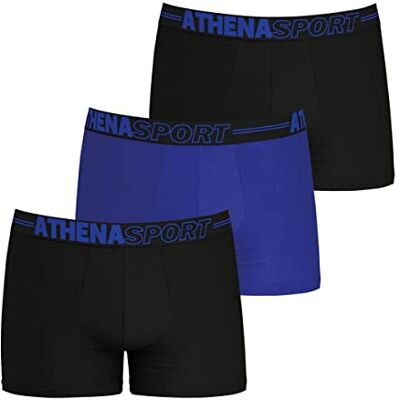Athena underkläder herr, Svart/blå/svart, S Athena underkläder herr, Svart/blå/svart, S