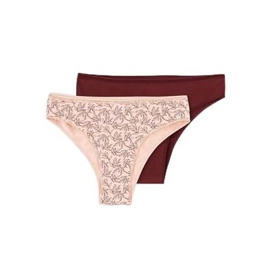 Dagi Kvinnors Multi Colour 2-pack normal midja Brazillian, flerfärgad färg, S, Mångfärgad, S Dagi Kvinnors Multi Colour 2-pack normal midja Brazillian, flerfärgad färg, S, Mångfärgad, S