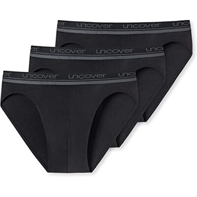 Uncover by Schiesser 3-pack Rio-trosor 173903 Underkläder, Svart, XL Uncover by Schiesser 3-pack Rio-trosor 173903 Underkläder, Svart, XL