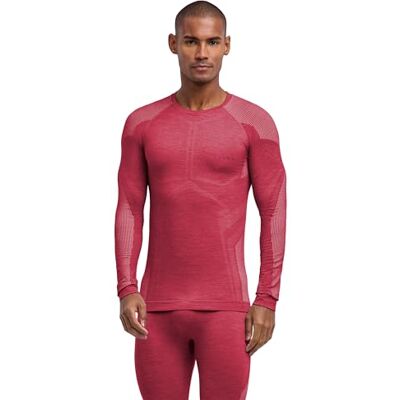 FALKE herr Baslager Ovandel Wool-Tech Light M L/s Sh ull funktionsmaterial snabbtorkande 1 del, Röd Ruby 8830, M FALKE herr Baslager Ovandel Wool-Tech Light M L/s Sh ull funktionsmaterial snabbtorkande 1 del, Röd Ruby 8830, M