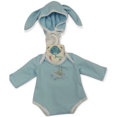 Berjuan S.L Pyjamas Body ljusblå mössa öron Berjuan S.L Pyjamas Body ljusblå mössa öron