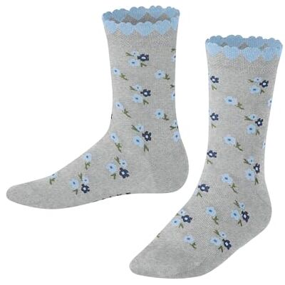 FALKE , unisex, barn, Ditsy Flowers strumpor, andas, hållbar bomull, förstärkt hållbar, hudvänlig, halkfri med blommor, 1 par, Grå Heather 3223) ny – miljövänlig, 31-34 FALKE , unisex, barn, Ditsy Flowers strumpor, andas, hållbar bomull, förstärkt hållbar, hudvänlig, halkfri med blommor, 1 par, Grå Heather 3223) ny – miljövänlig, 31-34
