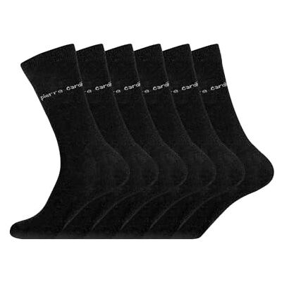 pierre cardin underwear Pierre Cardin Strumpor i kammad bomull för män set med 6 höga strumpor för män, mjuka och bekväma, svart, storlek 43/46, 1 st, 43/46 EU pierre cardin underwear Pierre Cardin Strumpor i kammad bomull för män set med 6 höga strumpor för män, mjuka och bekväma, svart, storlek 43/46, 1 st, 43/46 EU