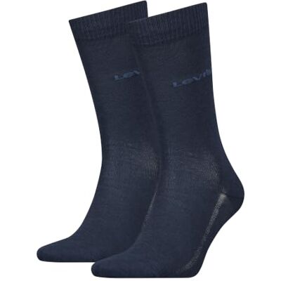 Levi's Unisex CLSSC strumpa (2-pack), marinblå, 39-42 EU Levi's Unisex CLSSC strumpa (2-pack), marinblå, 39-42 EU