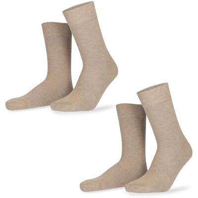 Hudson herrstrumpor (2-pack), Beige, 39-42 EU Hudson herrstrumpor (2-pack), Beige, 39-42 EU