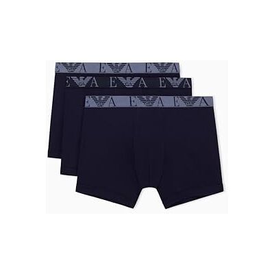 Giorgio Armani Bold Monogram 3-pack boxershorts för män, blå, S, BLÅ, S Giorgio Armani Bold Monogram 3-pack boxershorts för män, blå, S, BLÅ, S