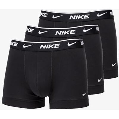 NIKE Underwear Män Essential Trunks 3-Pack – Kort benlängd, Åtsittande, Mjukt stretchmaterial, Black/Black/Black, M NIKE Underwear Män Essential Trunks 3-Pack – Kort benlängd, Åtsittande, Mjukt stretchmaterial, Black/Black/Black, M
