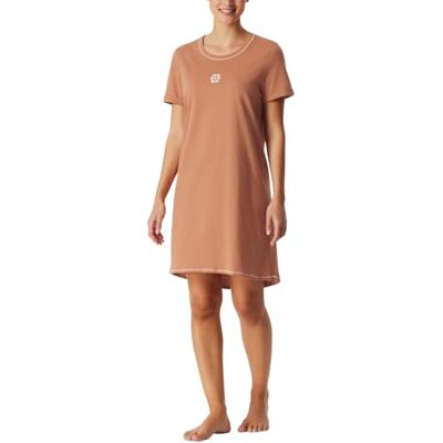 Schiesser Kortärmad mjuk bomull bigshirt med fickor nattkläder nattlinne, Rost_181252, 36 Schiesser Kortärmad mjuk bomull bigshirt med fickor nattkläder nattlinne, Rost_181252, 36