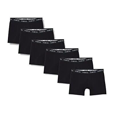 NORVIG Mäns 6-pack mäns tights svarta boxershorts, M NORVIG Mäns 6-pack mäns tights svarta boxershorts, M