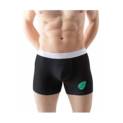 Green Fish Boxershorts för män, Svart, M Green Fish Boxershorts för män, Svart, M