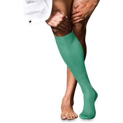 FALKE herr knästrumpor nr. 10 M KH bomull lång enfärgad 1 par, turkos (Oceangreen 7506), 43–44, Turkos (Oceangreen 7506), 43-44 EU FALKE herr knästrumpor nr. 10 M KH bomull lång enfärgad 1 par, turkos (Oceangreen 7506), 43–44, Turkos (Oceangreen 7506), 43-44 EU