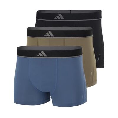adidas Herr Trunk (3PK) – Active Micro Flex Eco-bekväma underkläder shorts/pants, blandade 4AM014, M, Blandade, M adidas Herr Trunk (3PK) – Active Micro Flex Eco-bekväma underkläder shorts/pants, blandade 4AM014, M, Blandade, M