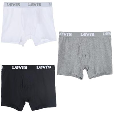 Levi's Kids Lhb Levis 3-pack boxershorts för pojkar underkläder, vit, L Levi's Kids Lhb Levis 3-pack boxershorts för pojkar underkläder, vit, L