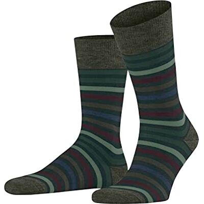 FALKE Herr Tinted Stripe Andas Värmereglerande Strumpor Anti-Lukt Mjuka Förstärkta Varma Platta Spetssömmar Randigt Mönster Mönster För Avslappnad Elegant Arbete 1 Par, Grön (Wald 7992), 39-42 EU FALKE Herr Tinted Stripe Andas Värmereglerande Strumpor Anti-Lukt Mjuka Förstärkta Varma Platta Spetssömmar Randigt Mönster Mönster För Avslappnad Elegant Arbete 1 Par, Grön (Wald 7992), 39-42 EU
