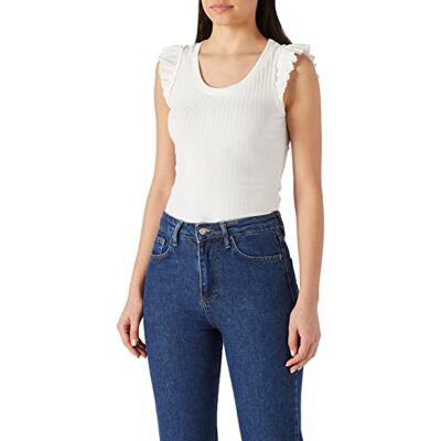 Koton Damlinne med volanger, Off White (001), S Koton Damlinne med volanger, Off White (001), S
