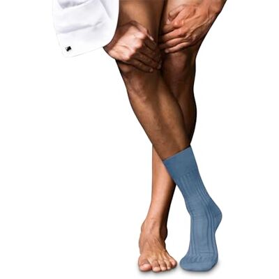 FALKE herrstrumpor nr. 13 M SO finaste piuma-bomull enfärgad 1 par, blå (Airy Blue 6707), 41–42, Blå (Airy Blue 6707), 41-42 EU FALKE herrstrumpor nr. 13 M SO finaste piuma-bomull enfärgad 1 par, blå (Airy Blue 6707), 41–42, Blå (Airy Blue 6707), 41-42 EU