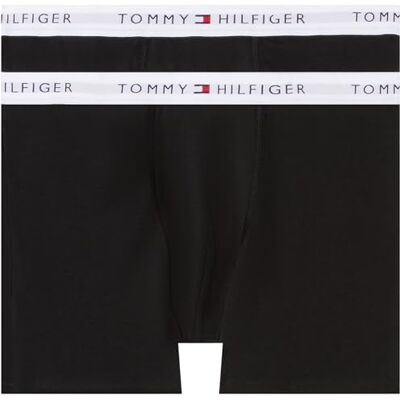 Tommy Hilfiger pojke 2 Pk boxershorts Ub0Ub00548 boxershorts svart (svart/svart), 4-5 år Tommy Hilfiger pojke 2 Pk boxershorts Ub0Ub00548 boxershorts svart (svart/svart), 4-5 år