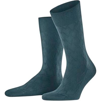 FALKE herr Classic Tale strumpor ventilerande bomull mönstrad 1 par, Grön (Mulberry 7448), 43-44 EU FALKE herr Classic Tale strumpor ventilerande bomull mönstrad 1 par, Grön (Mulberry 7448), 43-44 EU