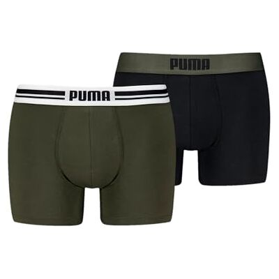 PUMA Everyday Placed Logo Boxer 2 enheter S, Skogsnatt, S PUMA Everyday Placed Logo Boxer 2 enheter S, Skogsnatt, S