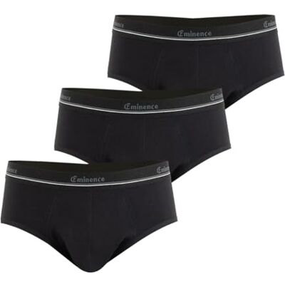 EMINENCE Set med 3 absorberande trosor för män med Serenity Heritage, svart, XL EMINENCE Set med 3 absorberande trosor för män med Serenity Heritage, svart, XL