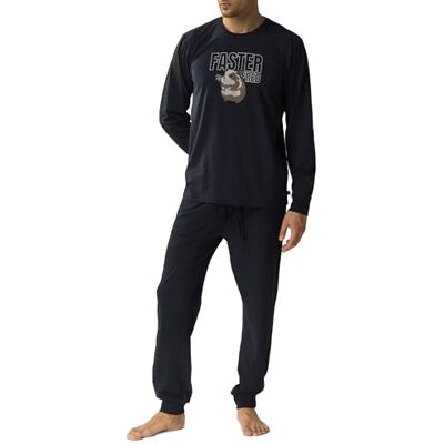 aTlaNTIC underwear Faster Fred Pajamas pyjamas för män, Marina Pers, XL aTlaNTIC underwear Faster Fred Pajamas pyjamas för män, Marina Pers, XL